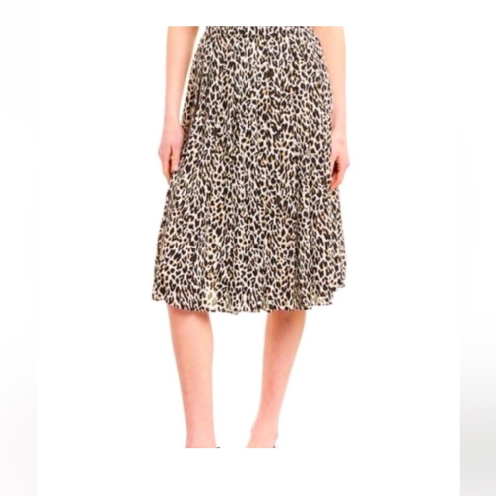 J. Crew Animal Print Midi Skirt